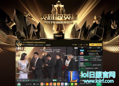 LOL年度颁奖盛典圆满落幕 群星闪耀光荣收官