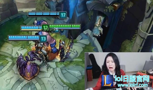 被狮子狗抓哭的lol女主播又来了 直播摔鼠标