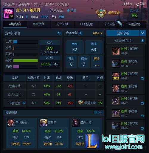 谁说女子不如男 董月月第五个王者号诞生