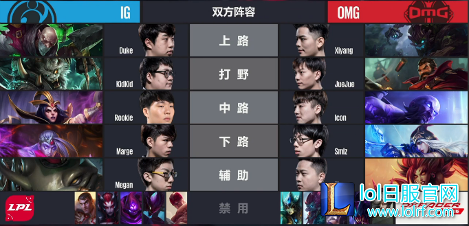 滚动赛果 IG无解大树碾压对手