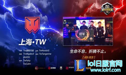 第五届极限之地LOL城市对抗赛上海赛区冠军
