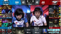 战报：Doinb100%参战率 JDG战胜DAN,lol日服